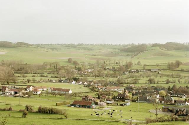 Douvrend, vu de la route des Ifs, Normandie. 2006
